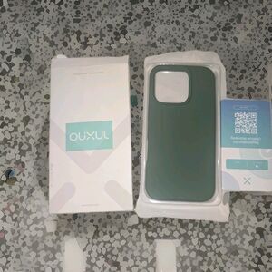 OuXul Protective Case for iPhone 16 Plus Shockproof Liquid Silicone-Forest Green